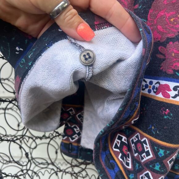 Vintage Eddie Bauer Knit Floral Fair Isle All Over Print Button Up Cardigan SP - Picture 3 of 8